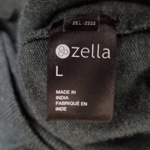 Zella Ruched Long Sleeve Sweatshirt Loungewear Comfy Casual Sz L - Picture 6 of 7